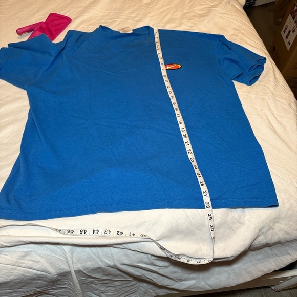 Nike Vintage Men's Blue Shirt with 90s Logo T-Shirt Size XL - Picture 5 of 9